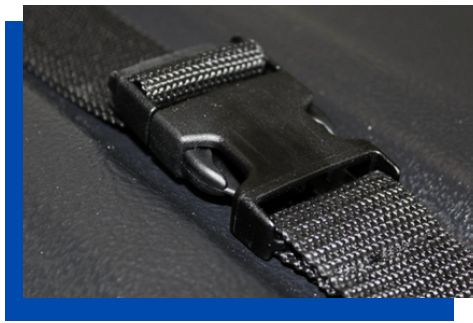 Transport case has adjustable straps