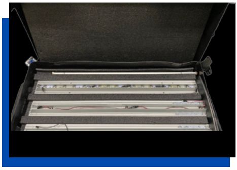 Transport case custom fitted foam