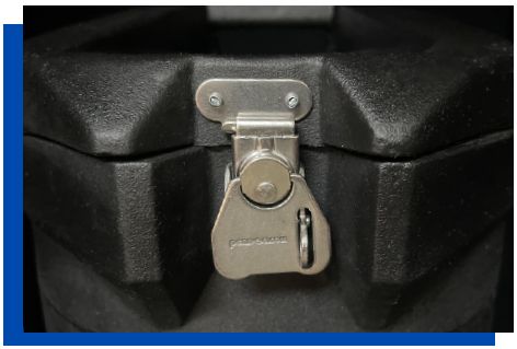 Round Transport Casing Recessed Latches